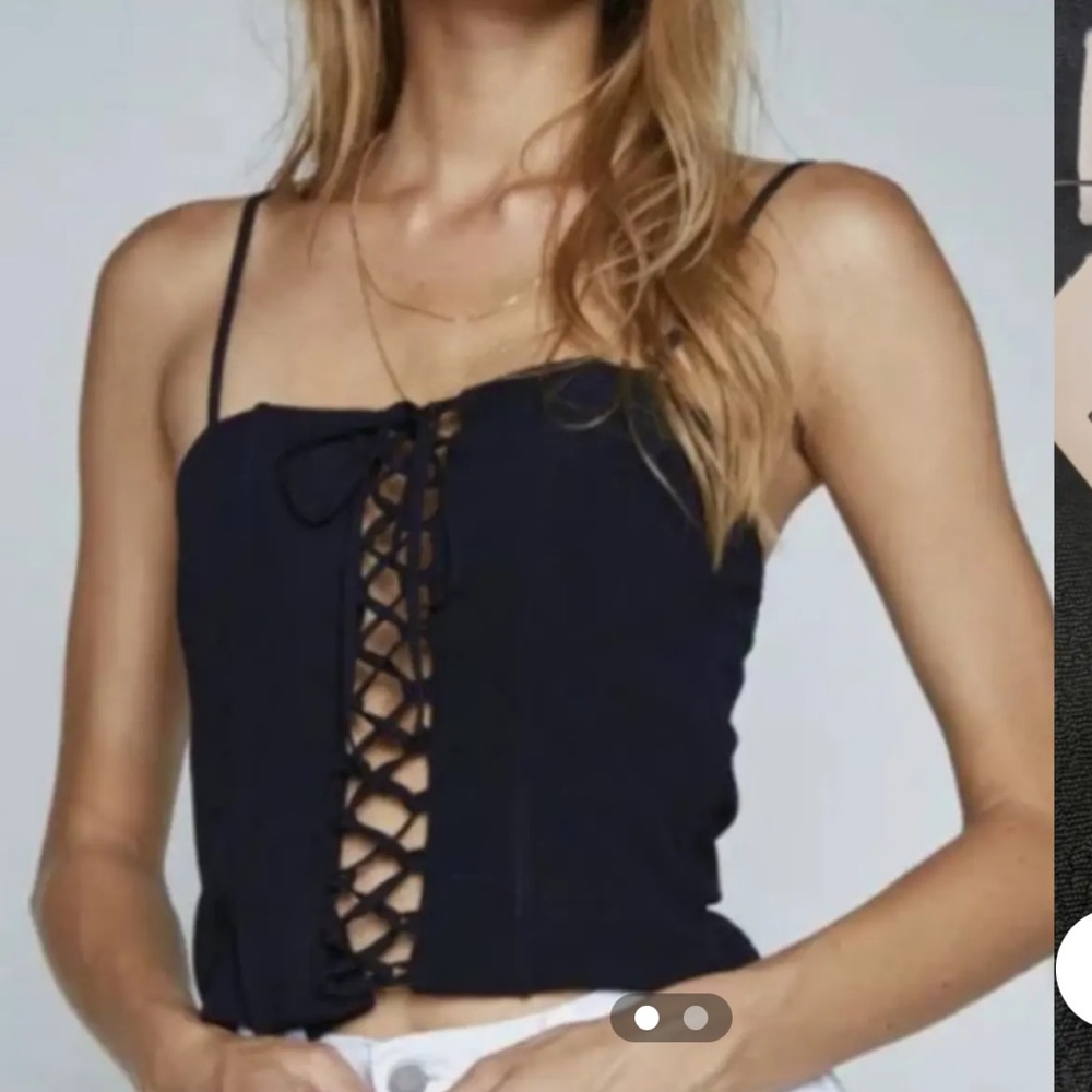 Flynn Skye “Troy” top in black NWT